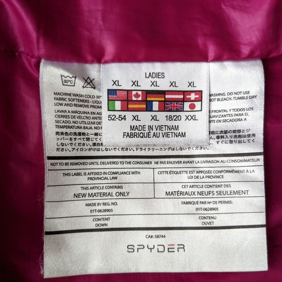 Spyder Jacket Size XL - Picture 3 of 3